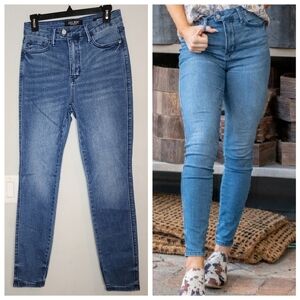 Judy Blue High Rise Skinny Fit Medium Wash Stretch Denim Jeans size 7/28